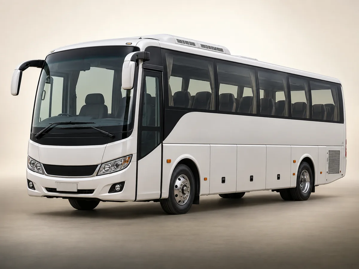 Illustrative air-conditioned private coach