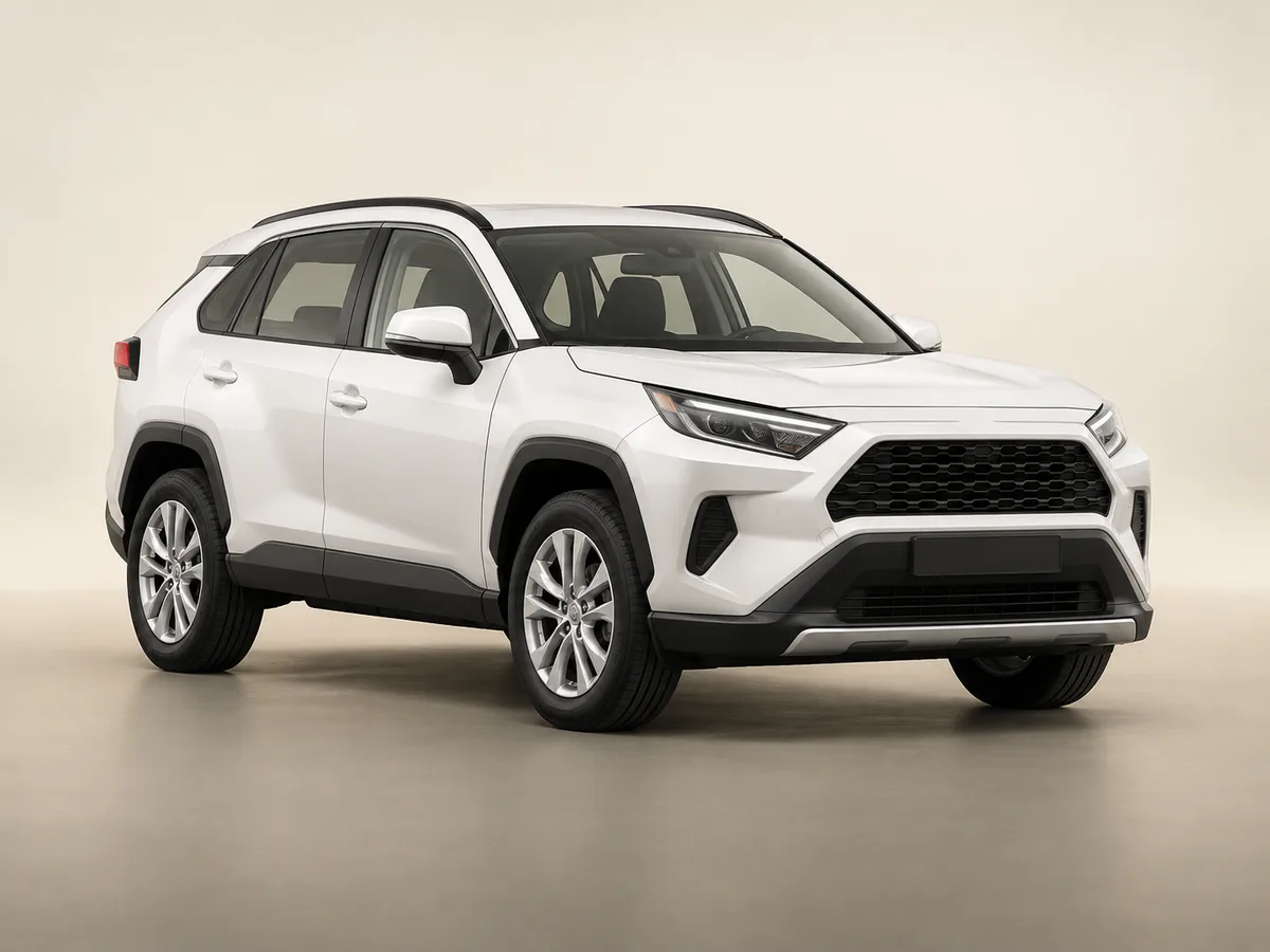 Illustrative white SUV